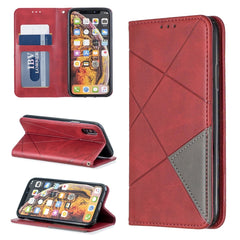 Rhombus Texture Horizontal Flip Magnetic Leather Case with Holder & Card Slots & Wallet, For iPhone 11 Pro, For iPhone 11 Pro Max, For iPhone 11, For iPhone XS / X, For iPhone XS Max