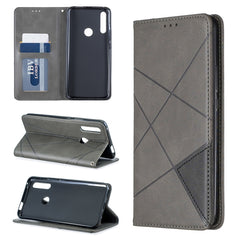 Rhombus Texture Horizontal Flip Magnetic Leather Case with Holder & Card Slots & Wallet, For Huawei P Smart Z / Y9 Prime (2019), For Huawei P Smart 2019 / Honor 10 Lite, For Huawei P Smart+ 2019 / Honor 10i (Honor 20 lite), For Huawei P Smart (Enjoy 7S)