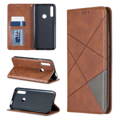 Rhombus Texture Horizontal Flip Magnetic Leather Case with Holder & Card Slots & Wallet, For Huawei P Smart Z / Y9 Prime (2019), For Huawei P Smart 2019 / Honor 10 Lite, For Huawei P Smart+ 2019 / Honor 10i (Honor 20 lite), For Huawei P Smart (Enjoy 7S)