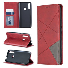 Rhombus Texture Horizontal Flip Magnetic Leather Case with Holder & Card Slots & Wallet, For Huawei P Smart Z / Y9 Prime (2019), For Huawei P Smart 2019 / Honor 10 Lite, For Huawei P Smart+ 2019 / Honor 10i (Honor 20 lite), For Huawei P Smart (Enjoy 7S)