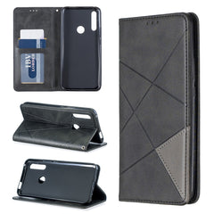 Rhombus Texture Horizontal Flip Magnetic Leather Case with Holder & Card Slots & Wallet, For Huawei P Smart Z / Y9 Prime (2019), For Huawei P Smart 2019 / Honor 10 Lite, For Huawei P Smart+ 2019 / Honor 10i (Honor 20 lite), For Huawei P Smart (Enjoy 7S)