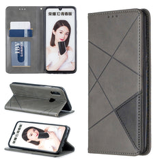 Rhombus Texture Horizontal Flip Magnetic Leather Case with Holder & Card Slots & Wallet, For Huawei P Smart Z / Y9 Prime (2019), For Huawei P Smart 2019 / Honor 10 Lite, For Huawei P Smart+ 2019 / Honor 10i (Honor 20 lite), For Huawei P Smart (Enjoy 7S)