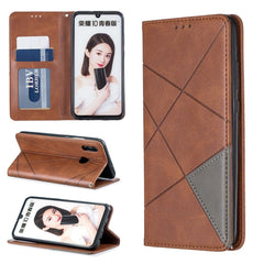 Rhombus Texture Horizontal Flip Magnetic Leather Case with Holder & Card Slots & Wallet, For Huawei P Smart Z / Y9 Prime (2019), For Huawei P Smart 2019 / Honor 10 Lite, For Huawei P Smart+ 2019 / Honor 10i (Honor 20 lite), For Huawei P Smart (Enjoy 7S)