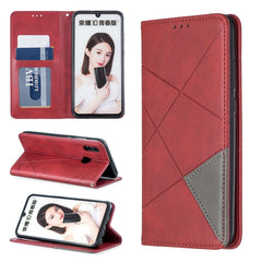 Rhombus Texture Horizontal Flip Magnetic Leather Case with Holder & Card Slots & Wallet, For Huawei P Smart Z / Y9 Prime (2019), For Huawei P Smart 2019 / Honor 10 Lite, For Huawei P Smart+ 2019 / Honor 10i (Honor 20 lite), For Huawei P Smart (Enjoy 7S)