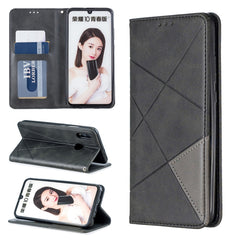 Rhombus Texture Horizontal Flip Magnetic Leather Case with Holder & Card Slots & Wallet, For Huawei P Smart Z / Y9 Prime (2019), For Huawei P Smart 2019 / Honor 10 Lite, For Huawei P Smart+ 2019 / Honor 10i (Honor 20 lite), For Huawei P Smart (Enjoy 7S)