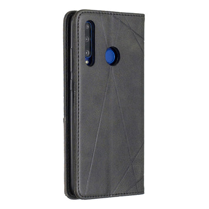 Rhombus Texture Horizontal Flip Magnetic Leather Case with Holder & Card Slots & Wallet, For Huawei P Smart+ 2019 / Honor 10i (Honor 20 lite), For Huawei Y7 (2019) / Y7 Prime (2019)