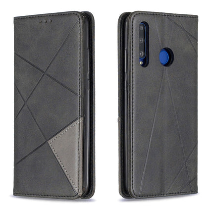Rhombus Texture Horizontal Flip Magnetic Leather Case with Holder & Card Slots & Wallet, For Huawei P Smart+ 2019 / Honor 10i (Honor 20 lite), For Huawei Y7 (2019) / Y7 Prime (2019)