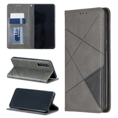 Rhombus Texture Horizontal Flip Magnetic Leather Case with Holder & Card Slots & Wallet, For Huawei P Smart Z / Y9 Prime (2019), For Huawei P Smart 2019 / Honor 10 Lite, For Huawei P Smart+ 2019 / Honor 10i (Honor 20 lite), For Huawei P Smart (Enjoy 7S)