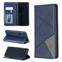 Rhombus Texture Horizontal Flip Magnetic Leather Case with Holder & Card Slots & Wallet, For Huawei P Smart Z / Y9 Prime (2019), For Huawei P Smart 2019 / Honor 10 Lite, For Huawei P Smart+ 2019 / Honor 10i (Honor 20 lite), For Huawei P Smart (Enjoy 7S)