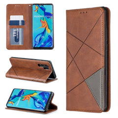 Rhombus Texture Horizontal Flip Magnetic Leather Case with Holder & Card Slots & Wallet, For Huawei P30 Pro, For Huawei P30 lite / nova 4e, For Huawei P20 lite (2019) / nova 5i, For Huawei P20 lite / nova 3e, For Huawei Y5 (2019) / Honor 8S