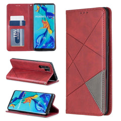 Rhombus Texture Horizontal Flip Magnetic Leather Case with Holder & Card Slots & Wallet, For Huawei P30 Pro, For Huawei P30 lite / nova 4e, For Huawei P20 lite (2019) / nova 5i, For Huawei P20 lite / nova 3e, For Huawei Y5 (2019) / Honor 8S