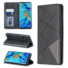 Rhombus Texture Horizontal Flip Magnetic Leather Case with Holder & Card Slots & Wallet, For Huawei P30 Pro, For Huawei P30 lite / nova 4e, For Huawei P20 lite (2019) / nova 5i, For Huawei P20 lite / nova 3e, For Huawei Y5 (2019) / Honor 8S