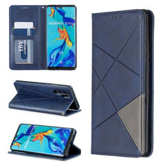 Rhombus Texture Horizontal Flip Magnetic Leather Case with Holder & Card Slots & Wallet, For Huawei P30 Pro, For Huawei P30 lite / nova 4e, For Huawei P20 lite (2019) / nova 5i, For Huawei P20 lite / nova 3e, For Huawei Y5 (2019) / Honor 8S