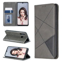 Rhombus Texture Horizontal Flip Magnetic Leather Case with Holder & Card Slots & Wallet, For Huawei P30 Pro, For Huawei P30 lite / nova 4e, For Huawei P20 lite (2019) / nova 5i, For Huawei P20 lite / nova 3e, For Huawei Y5 (2019) / Honor 8S