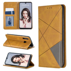 Rhombus Texture Horizontal Flip Magnetic Leather Case with Holder & Card Slots & Wallet, For Huawei P30 Pro, For Huawei P30 lite / nova 4e, For Huawei P20 lite (2019) / nova 5i, For Huawei P20 lite / nova 3e, For Huawei Y5 (2019) / Honor 8S