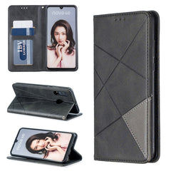 Rhombus Texture Horizontal Flip Magnetic Leather Case with Holder & Card Slots & Wallet, For Huawei P30 Pro, For Huawei P30 lite / nova 4e, For Huawei P20 lite (2019) / nova 5i, For Huawei P20 lite / nova 3e, For Huawei Y5 (2019) / Honor 8S