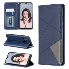 Rhombus Texture Horizontal Flip Magnetic Leather Case with Holder & Card Slots & Wallet, For Huawei P30 Pro, For Huawei P30 lite / nova 4e, For Huawei P20 lite (2019) / nova 5i, For Huawei P20 lite / nova 3e, For Huawei Y5 (2019) / Honor 8S