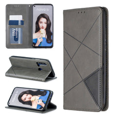 Rhombus Texture Horizontal Flip Magnetic Leather Case with Holder & Card Slots & Wallet, For Huawei P30 Pro, For Huawei P30 lite / nova 4e, For Huawei P20 lite (2019) / nova 5i, For Huawei P20 lite / nova 3e, For Huawei Y5 (2019) / Honor 8S