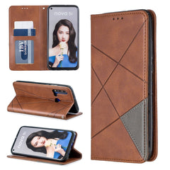 Rhombus Texture Horizontal Flip Magnetic Leather Case with Holder & Card Slots & Wallet, For Huawei P30 Pro, For Huawei P30 lite / nova 4e, For Huawei P20 lite (2019) / nova 5i, For Huawei P20 lite / nova 3e, For Huawei Y5 (2019) / Honor 8S