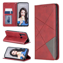 Rhombus Texture Horizontal Flip Magnetic Leather Case with Holder & Card Slots & Wallet, For Huawei P30 Pro, For Huawei P30 lite / nova 4e, For Huawei P20 lite (2019) / nova 5i, For Huawei P20 lite / nova 3e, For Huawei Y5 (2019) / Honor 8S