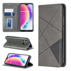 Rhombus Texture Horizontal Flip Magnetic Leather Case with Holder & Card Slots & Wallet, For Huawei P30 Pro, For Huawei P30 lite / nova 4e, For Huawei P20 lite (2019) / nova 5i, For Huawei P20 lite / nova 3e, For Huawei Y5 (2019) / Honor 8S