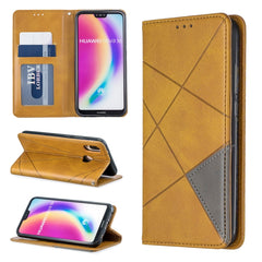 Rhombus Texture Horizontal Flip Magnetic Leather Case with Holder & Card Slots & Wallet, For Huawei P30 Pro, For Huawei P30 lite / nova 4e, For Huawei P20 lite (2019) / nova 5i, For Huawei P20 lite / nova 3e, For Huawei Y5 (2019) / Honor 8S