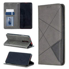 Rhombus Texture Horizontal Flip Magnetic Leather Case with Holder & Card Slots & Wallet, For Huawei Y6 (2019) / Honor Play 8A, For Huawei Y7 (2019) / Y7 Prime (2019), For Huawei Honor 7A / Y6 (2018), For Huawei Honor 7C / Y7 (2018)