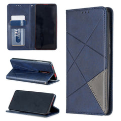 Rhombus Texture Horizontal Flip Magnetic Leather Case with Holder & Card Slots & Wallet, For Huawei Y6 (2019) / Honor Play 8A, For Huawei Y7 (2019) / Y7 Prime (2019), For Huawei Honor 7A / Y6 (2018), For Huawei Honor 7C / Y7 (2018)