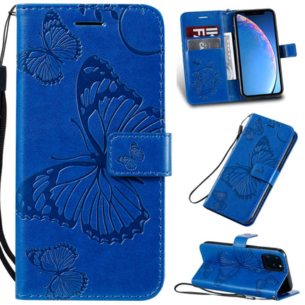 Pressed Printing Butterfly Pattern Horizontal Flip PU Leather Case with Holder & Card Slots & Wallet & Lanyard, For iPhone 11 Pro, For iPhone 11, For iPhone 11 Pro Max
