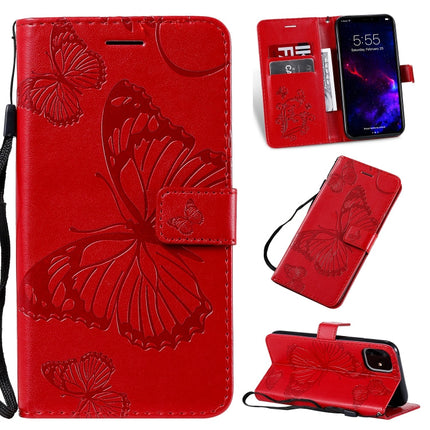Pressed Printing Butterfly Pattern Horizontal Flip PU Leather Case with Holder & Card Slots & Wallet & Lanyard, For iPhone 11 Pro, For iPhone 11, For iPhone 11 Pro Max