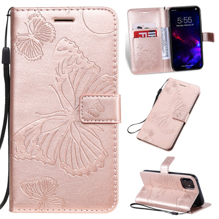 Pressed Printing Butterfly Pattern Horizontal Flip PU Leather Case with Holder & Card Slots & Wallet & Lanyard, For iPhone 11 Pro, For iPhone 11, For iPhone 11 Pro Max
