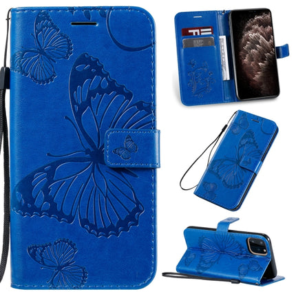 Pressed Printing Butterfly Pattern Horizontal Flip PU Leather Case with Holder & Card Slots & Wallet & Lanyard, For iPhone 11 Pro, For iPhone 11, For iPhone 11 Pro Max
