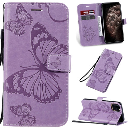 Pressed Printing Butterfly Pattern Horizontal Flip PU Leather Case with Holder & Card Slots & Wallet & Lanyard, For iPhone 11 Pro, For iPhone 11, For iPhone 11 Pro Max
