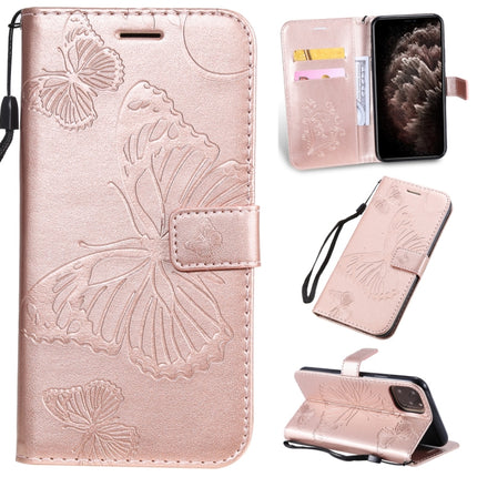 Pressed Printing Butterfly Pattern Horizontal Flip PU Leather Case with Holder & Card Slots & Wallet & Lanyard, For iPhone 11 Pro, For iPhone 11, For iPhone 11 Pro Max