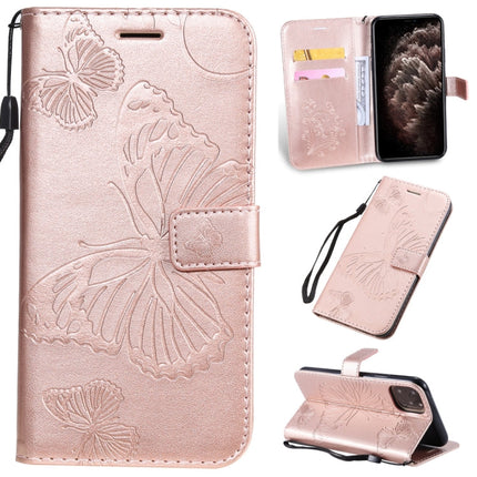 Pressed Printing Butterfly Pattern Horizontal Flip PU Leather Case with Holder & Card Slots & Wallet & Lanyard, For iPhone 11 Pro, For iPhone 11, For iPhone 11 Pro Max