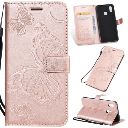 Pressed Printing Butterfly Pattern Horizontal Flip PU Leather Case with Holder & Card Slots & Wallet & Lanyard, For OPPO A1K / C2, For Vivo Y93 / Y91 / Y95, For Huawei P20 Lite 2019 / Nova 5i