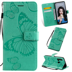 Pressed Printing Butterfly Pattern Horizontal Flip PU Leather Case with Holder & Card Slots & Wallet & Lanyard, For Vivo Y93 / Y91 / Y95, For Huawei P20 Lite 2019 / Nova 5i, For Huawei P Smart Z / Y9 Prime 2019, For Galaxy A80