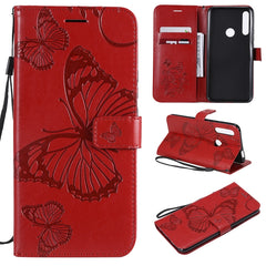 Pressed Printing Butterfly Pattern Horizontal Flip PU Leather Case with Holder & Card Slots & Wallet & Lanyard, For Vivo Y93 / Y91 / Y95, For Huawei P20 Lite 2019 / Nova 5i, For Huawei P Smart Z / Y9 Prime 2019, For Galaxy A80