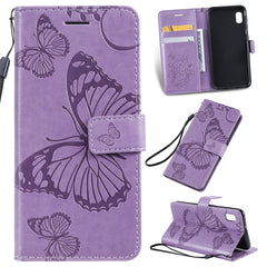 Pressed Printing Butterfly Pattern Horizontal Flip PU Leather Case with Holder & Card Slots & Wallet & Lanyard, For Vivo Y93 / Y91 / Y95, For Huawei P20 Lite 2019 / Nova 5i, For Huawei P Smart Z / Y9 Prime 2019, For Galaxy A80