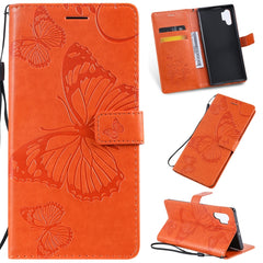 Pressed Printing Butterfly Pattern Horizontal Flip PU Leather Case with Holder & Card Slots & Wallet & Lanyard, For Galaxy Note 10+ / 10 Pro, For Galaxy Note 10, For Xiaomi Mi 9T & Mi 9T Pro & Redmi K20 & K20 Pro, For Galaxy A10e