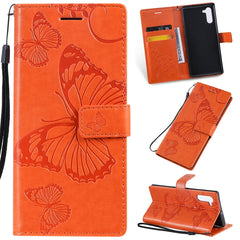 Pressed Printing Butterfly Pattern Horizontal Flip PU Leather Case with Holder & Card Slots & Wallet & Lanyard, For Galaxy Note 10+ / 10 Pro, For Galaxy Note 10, For Xiaomi Mi 9T & Mi 9T Pro & Redmi K20 & K20 Pro, For Galaxy A10e