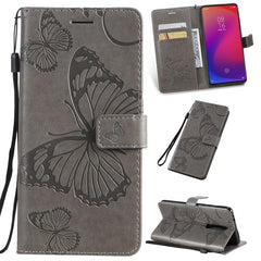 Pressed Printing Butterfly Pattern Horizontal Flip PU Leather Case with Holder & Card Slots & Wallet & Lanyard, For Galaxy Note 10+ / 10 Pro, For Galaxy Note 10, For Xiaomi Mi 9T & Mi 9T Pro & Redmi K20 & K20 Pro, For Galaxy A10e