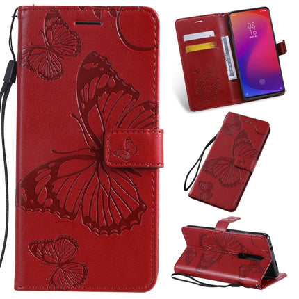 Pressed Printing Butterfly Pattern Horizontal Flip PU Leather Case with Holder & Card Slots & Wallet & Lanyard, For Galaxy Note 10, For Xiaomi Mi 9T & Mi 9T Pro & Redmi K20 & K20 Pro, For Galaxy A10e
