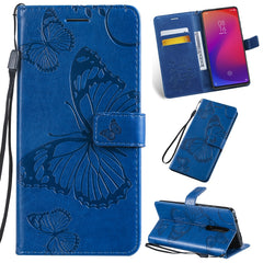 Pressed Printing Butterfly Pattern Horizontal Flip PU Leather Case with Holder & Card Slots & Wallet & Lanyard, For Galaxy Note 10+ / 10 Pro, For Galaxy Note 10, For Xiaomi Mi 9T & Mi 9T Pro & Redmi K20 & K20 Pro, For Galaxy A10e