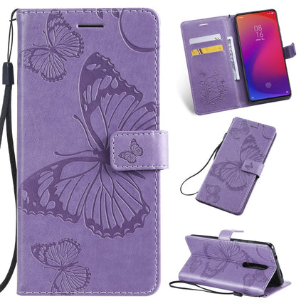 Pressed Printing Butterfly Pattern Horizontal Flip PU Leather Case with Holder & Card Slots & Wallet & Lanyard, For Galaxy Note 10, For Xiaomi Mi 9T & Mi 9T Pro & Redmi K20 & K20 Pro, For Galaxy A10e