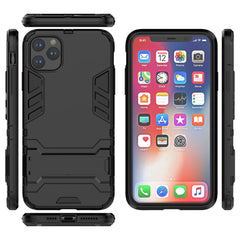 Shockproof PC + TPU Case with Holder for, For iPhone 11 Pro Max