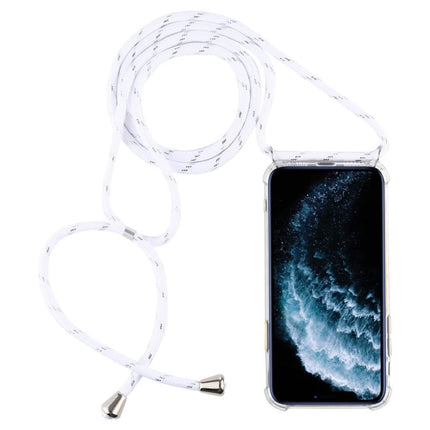 Four-Corner Anti-Fall Trasparent TPU Mobile Phone Case With Lanyard for iPhone, For iPhone 11 Pro