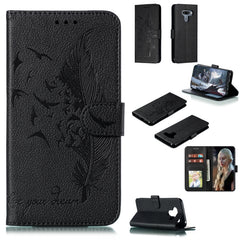 Feather Pattern Litchi Texture Horizontal Flip Leather Case with Wallet & Holder & Card Slots, For LG K50, For LG Stylo 4, For LG Stylo 5, For OnePlus 7 Pro