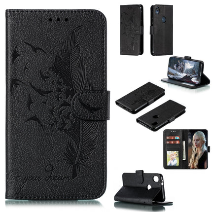 Feather Pattern Litchi Texture Horizontal Flip Leather Case with Wallet & Holder & Card Slots, For Motorola One Pro, For Motorola Moto E6, For Motorola Moto G7 Play, For Motorola Moto G7 Power