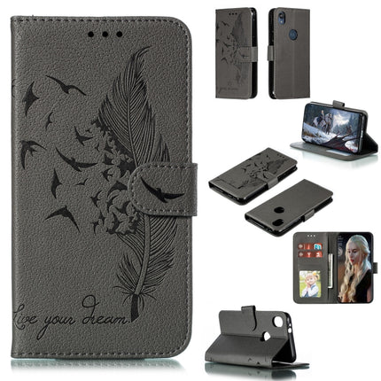 Feather Pattern Litchi Texture Horizontal Flip Leather Case with Wallet & Holder & Card Slots, For Motorola One Pro, For Motorola Moto E6, For Motorola Moto G7 Play, For Motorola Moto G7 Power